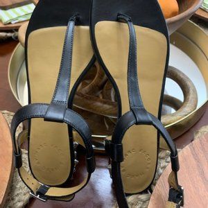 Marc by Marc Jacobs Black Leather Sandal